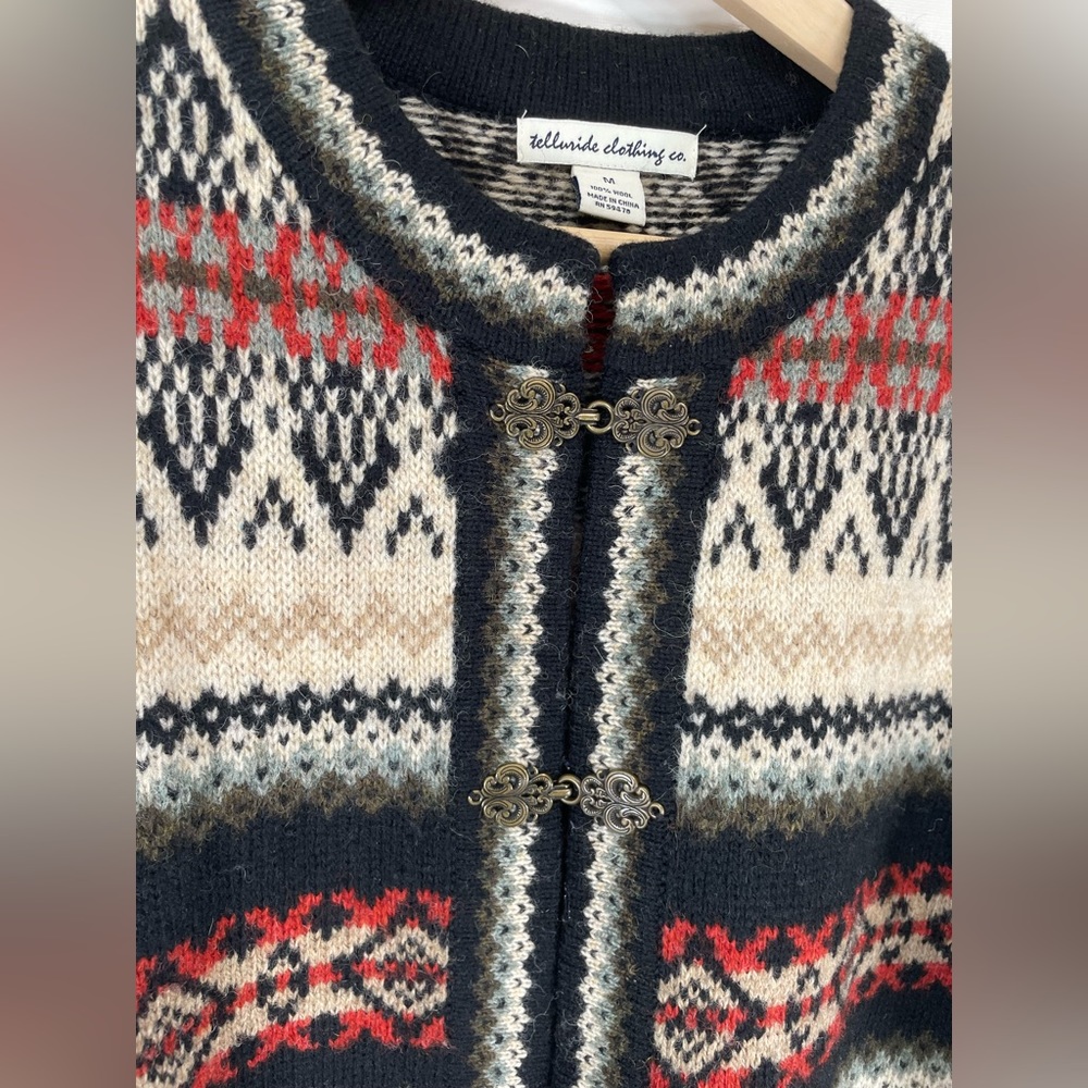 Telluride Wool Patterned Sweater - Picture 2 of 4